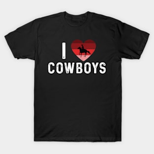 I Love Cowboys T-Shirt